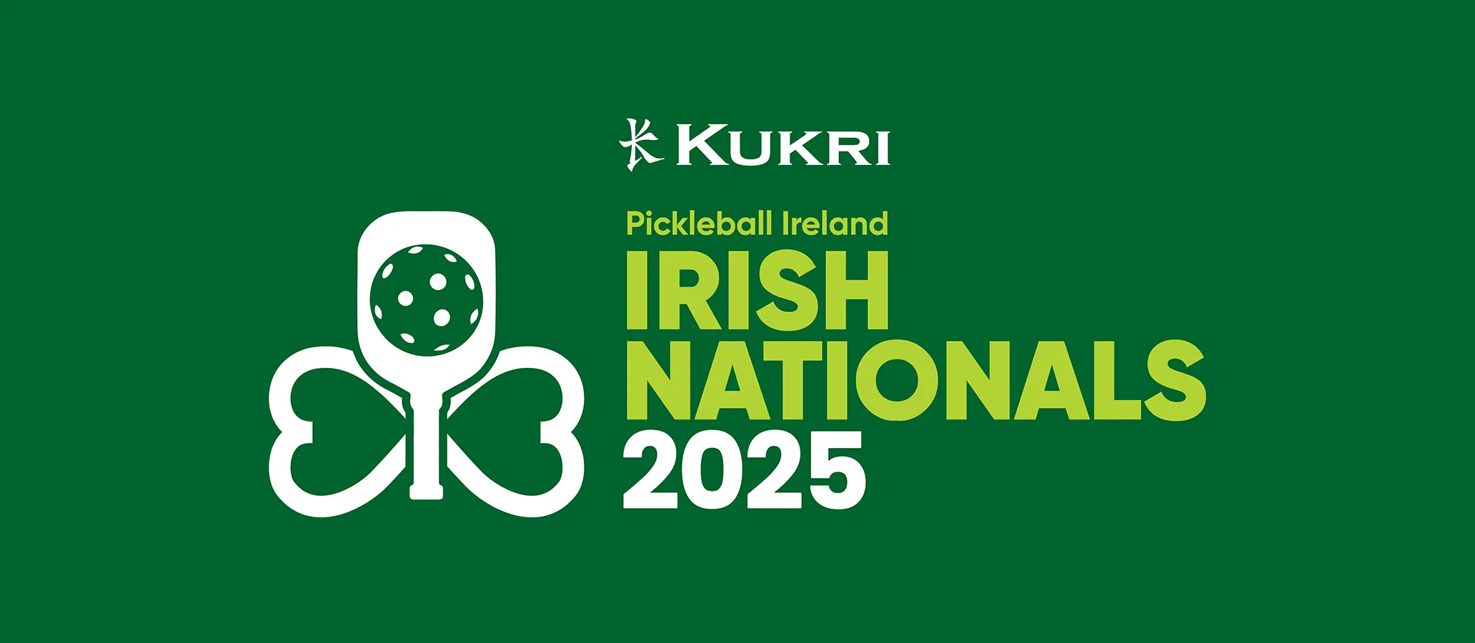 Logo for the Kukri Irish Pickleball Nationals 2025