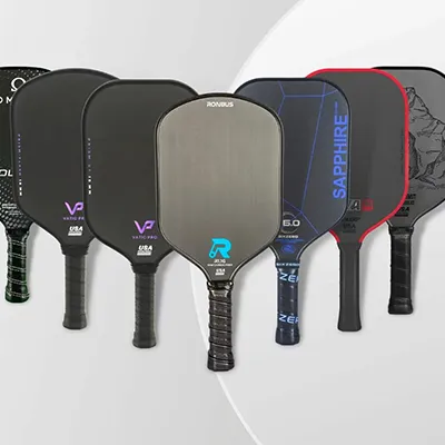A range of pickleball paddles